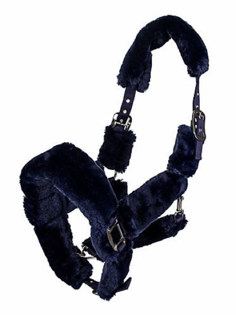 Fleece Padded Comfort Nylon Blue Halter For Horse